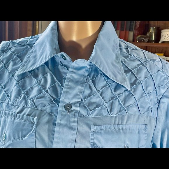 ▪️VTG▪️H BAR C▪️1960's Retro Western Rockabilly Pinkuck Ranchwear Shirt - Picture 4 of 8
